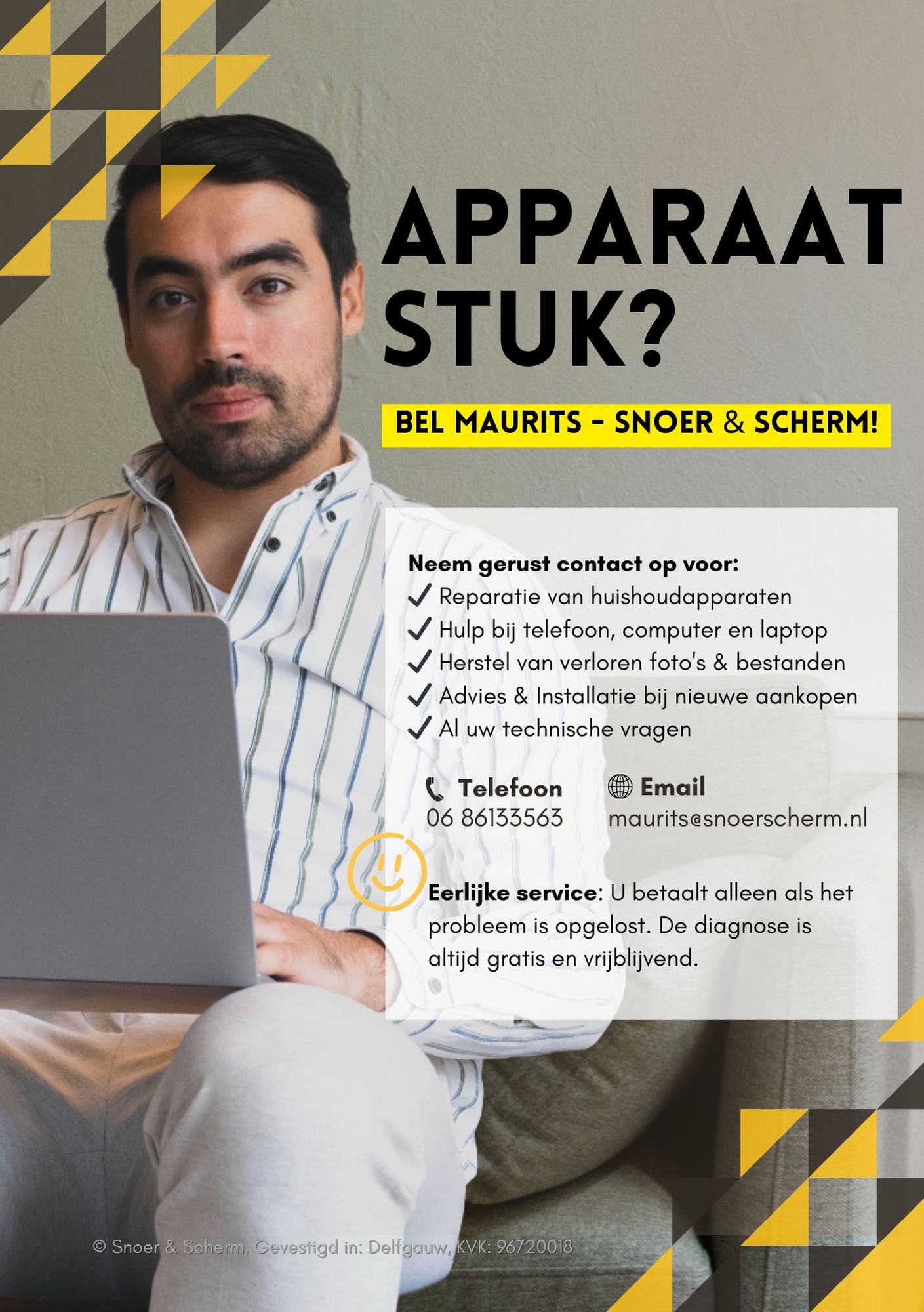 Snoer en Scherm Flyer Voorkant